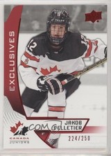 2019 Upper Deck Team Canada Juniors Exclusives 224/250 Jakob Pelletier #3 c6x