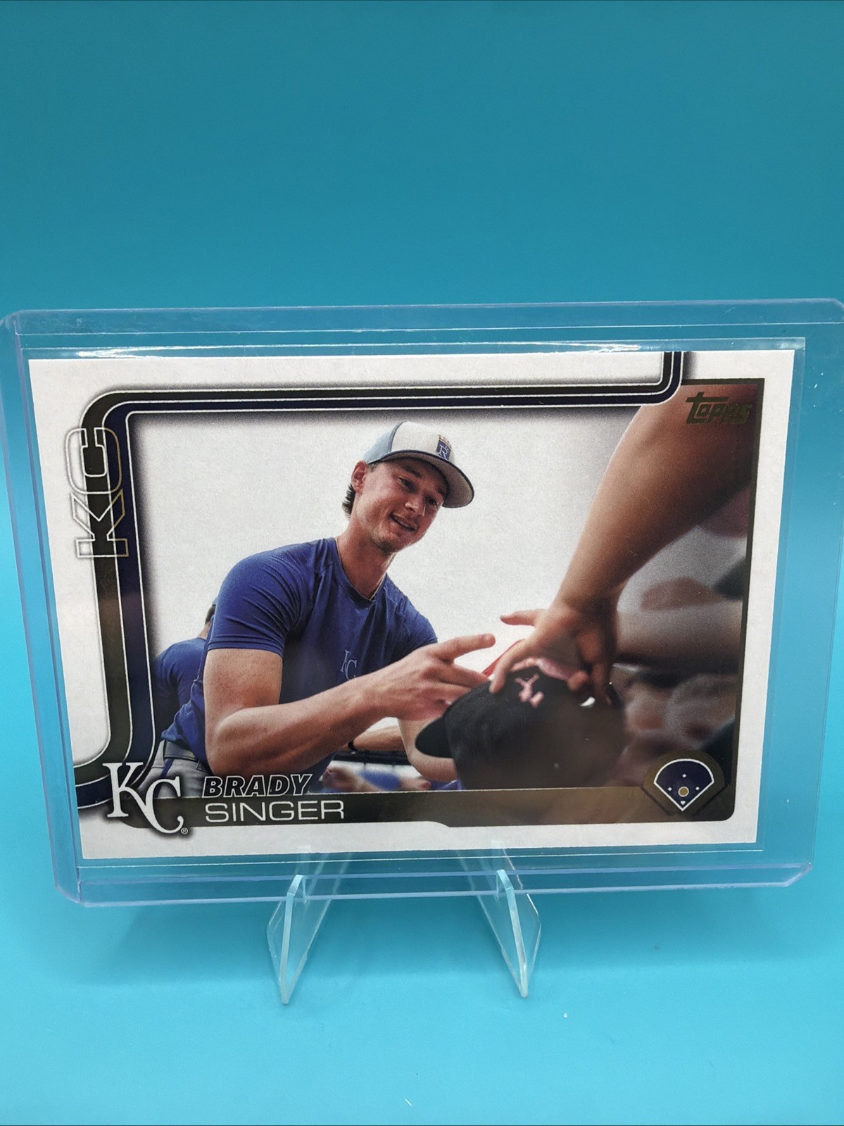 2025 Topps Series 1 - Brady Singer #43 Golden Mirror Image Variation