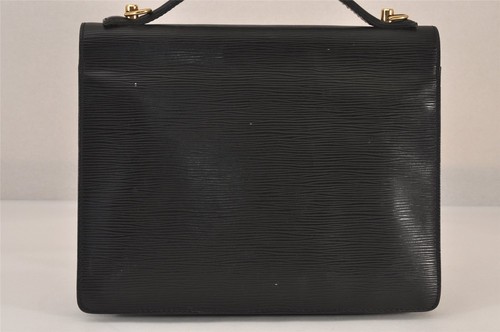 Authentic Louis Vuitton Epi Monceau 2Way Shoulder Hand Bag Black M52122 LV 0622N - Picture 3 of 10
