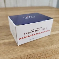 PMD Personal Microderm Blue Sensitive Replacement Discs 2 Lg/4 Sm NEW OPEN BOX