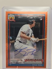 2026 Topps Series 1 Kyle Teel Rookie Silver Pack Auto Orange ITALY RC Rookie /25