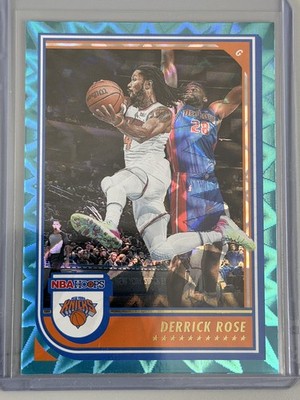 2022-23 Panini NBA Hoops - Derrick Rose #24 Teal Explosion