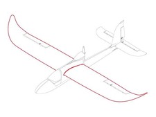 Tragfläche Sky Surfer EPO 1400mm blau V2 Torcster EPO NEU&OVP