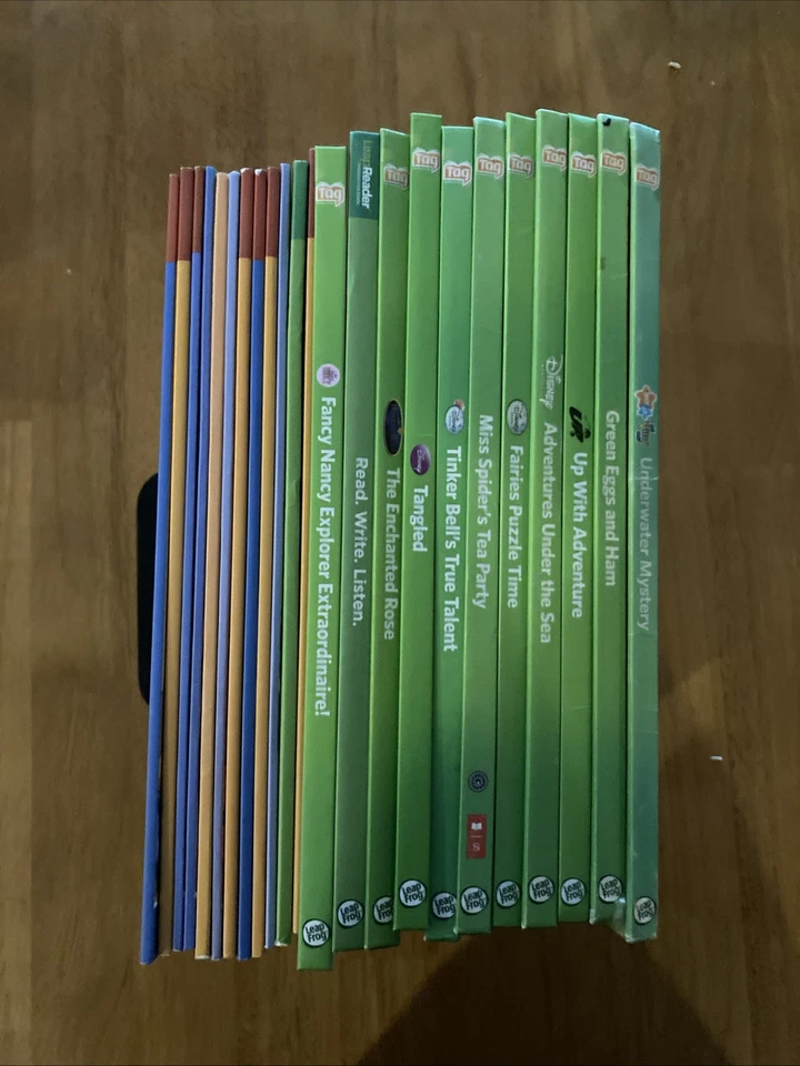 Leap Frog Tag Books Lot of (23) Little Mermaid Fairies Disney Consonants - Image 3 of 4