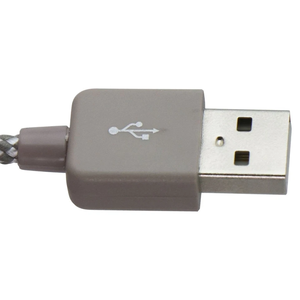 Cable trenzado Xentris inalámbrico de 6 pies (micro-USB) a USB con LED - beige Foto 2 de 3