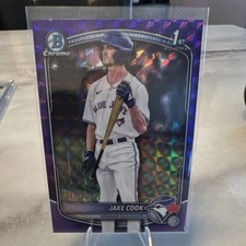 Bowman 2025 Draft Jake Cook Purple Geometric Refractor Rookie #BDC-97 241/250