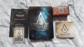 Assassin's Creed BLACK FLAG merch: telescope prints map badges playing card