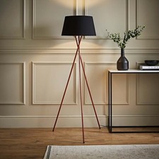 Tripod Floor Lamp For Living Room Standard Reading Light Copper Standing Lights