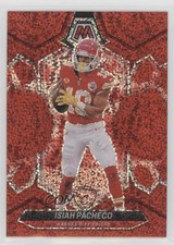 2024 Panini Mosaic Red Sparkle Prizm Isiah Pacheco #107 0j0k