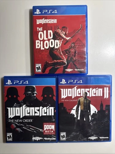 New ListingWolfenstein Playstation PS4 Games - 3 Game Bundle