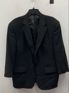Pronto Uomo Men's Black Suit Jacket Blazer 2-Button Notch Lapel Solid