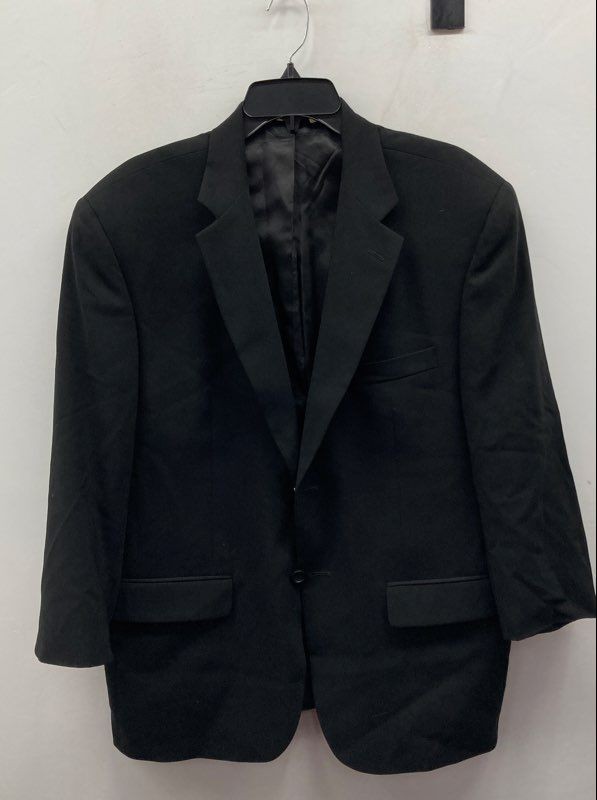 Pronto Uomo Men's Black Suit Jacket Blazer 2-Button Notch Lapel Solid