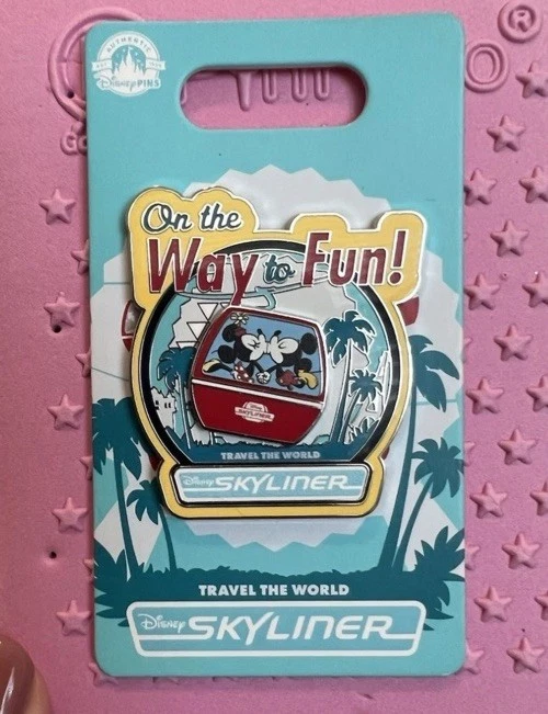 2022 Disney WDW Skyliner On the Way to Fun Mickey & Minnie Travel the World Pin
