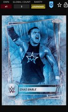 WWE Topps Slam Freeze DIGITAL Chad Gable Frozen Fractor Legendary 5 CC