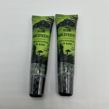 Bath Body Works Disney Maleficent Lip Gloss .47oz Plum Midnight Berries Set Of 2