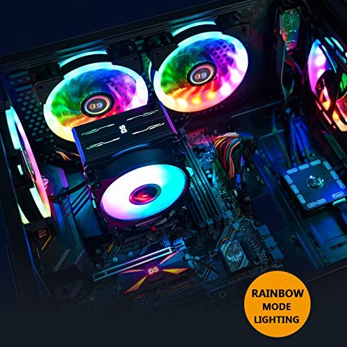 Ventilateur Boîtier LED Sans Fil RGB 120mm avec Manette pour Étuis PC, CPU - Photo 3/5