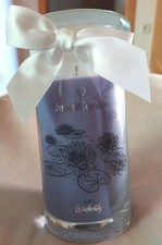 Juwelkerze "Soft Waterlily" Duftkerze mit silbernem Armband neu