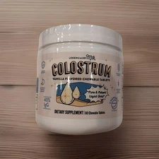 Legendairy Milk Colostrum Chewables Vanilla Flavor Digestive Health Bloating 