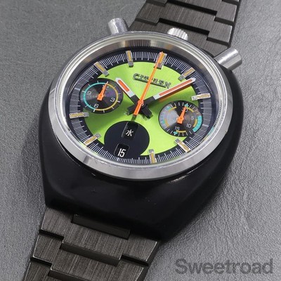 Citizen Horn Chronograph Ref. 4-901096-K 1973 Blacky case Vintage