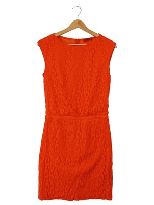 HUGO BOSS Bleistiftkleid Damen Kleid Gr. DE 36 hellorange Elegant