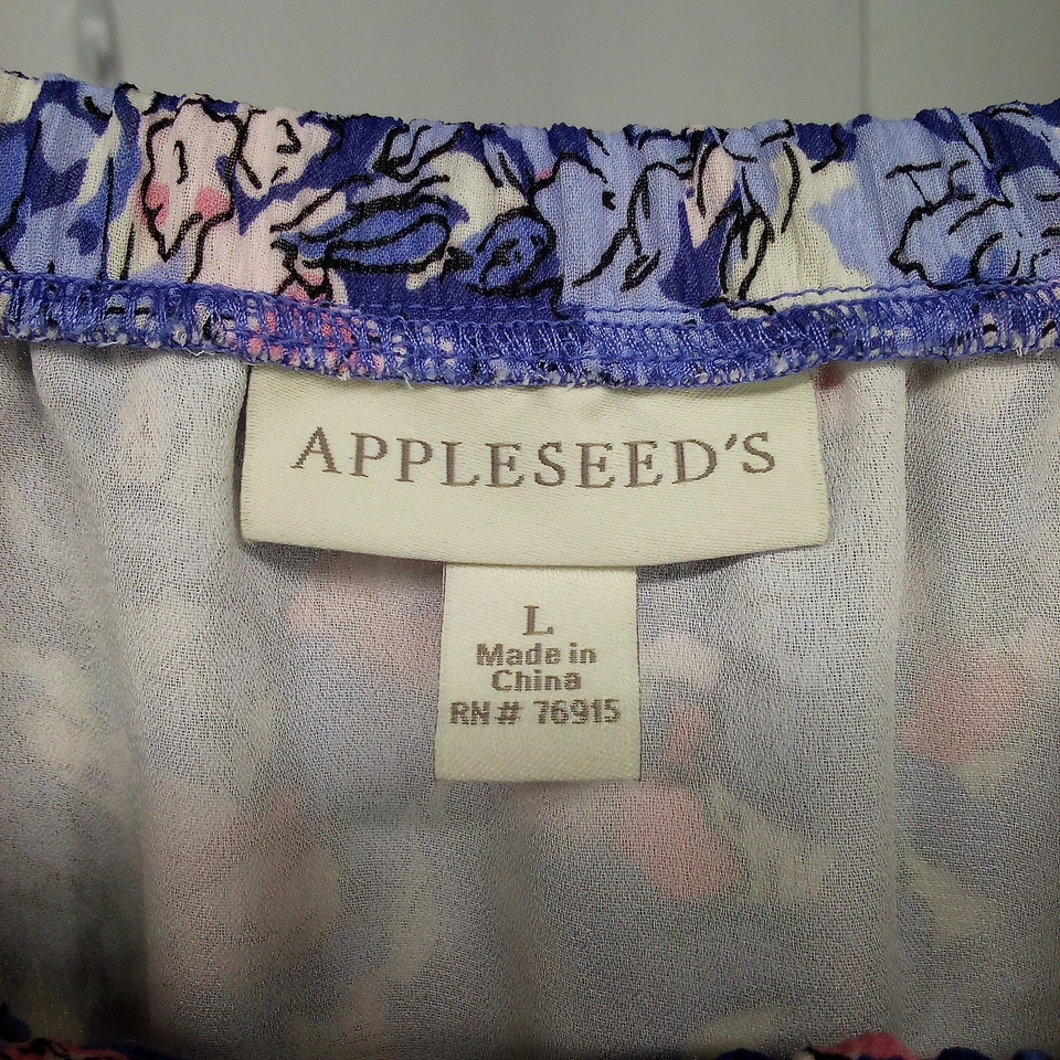 Appleseeds Mujer Forrado Azul Rosa Floral Rosa 2 Piezas Traje Top 14 Parte Inferior Grande Foto 4 de 4