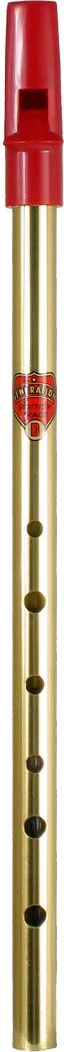 Brass GENERATION TIN WHISTLE in Key of D. Irish Penny Folk Whistle, mellow tone
