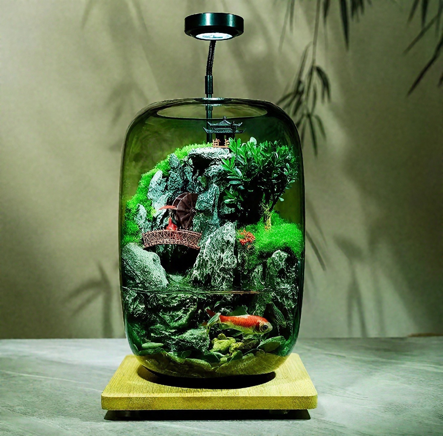 Aquarium en verre anti-odeur pour plantes hydroponiques et air sain