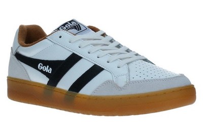 GOLA Eagle '86 Herren Sneaker CMB572WB White/Black/Tobacco/ Weiß