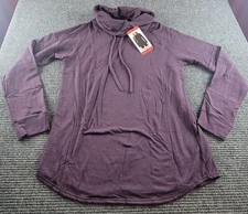 32 Degree Heat Cowl Neck Purple Sweatshirt Womens Medium NWT
