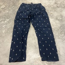 Polo Ralph Lauren Pony Sleepwear Navy Blue Pant Pajama Lounge Size Small