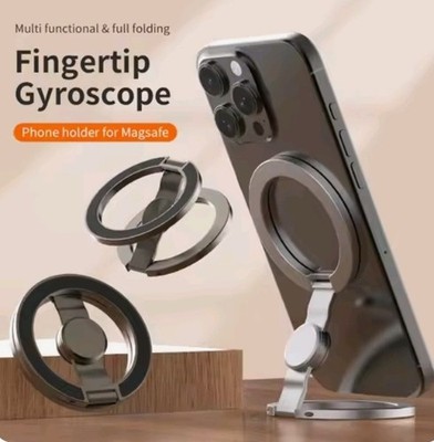 Double Sided Magsafe Phone Holder For İphone, FOLDABLE 360 Rotating Stand