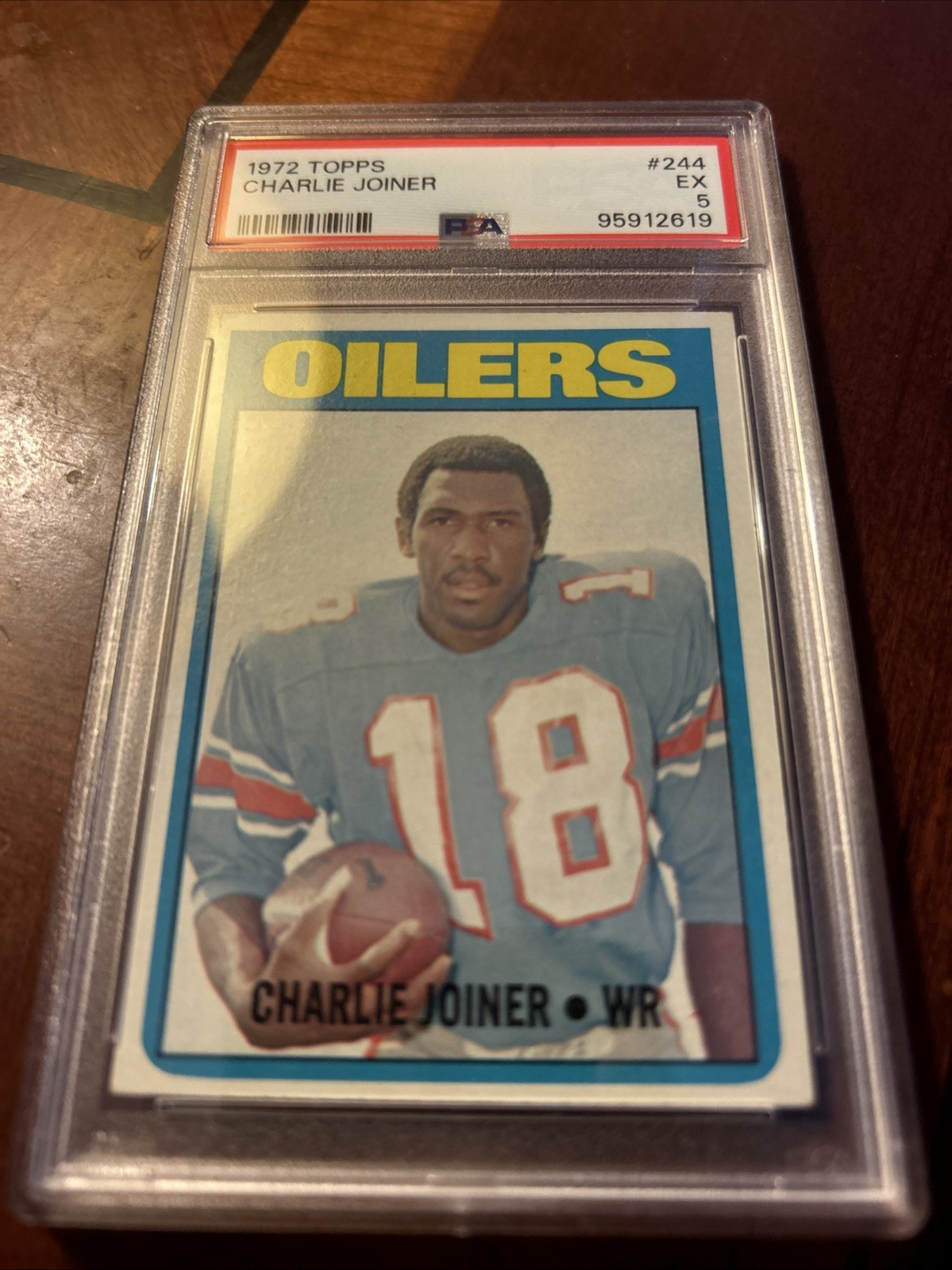 1972 Topps - #244 Charlie Joiner (RC) PSA 5