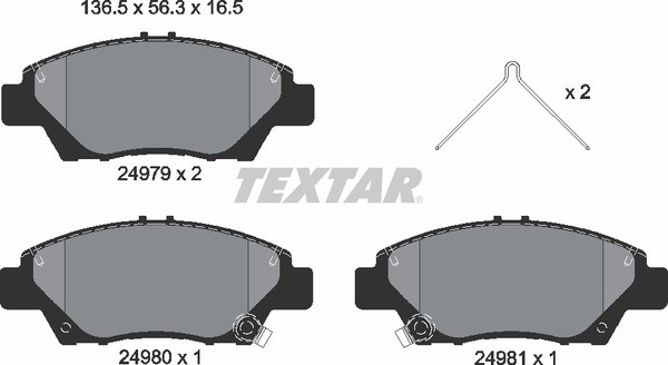 BRAKE PAD SET DISC BRAKE 2497901 FOR HONDA R18ZH/R18Z5/R18A1 1.8L L15A7 1.5L - Image 4