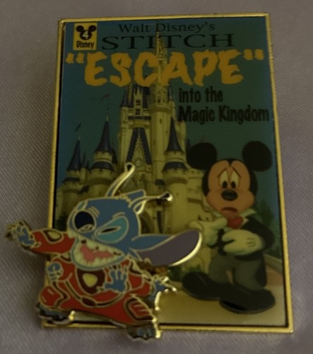 Disney Stitch’s Great Escape Magic Kingdom 2004 Slider feat. Mickey Pin LE 2000