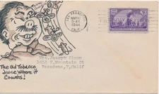 #922 Transcontinental Railroad Hand Painted Carin 1/1 Add cachet First Day cover