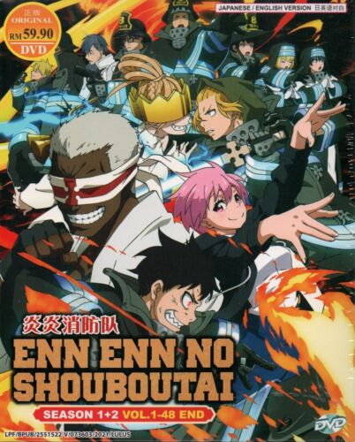 Anime DVD Fire Force aka Enn Enn No Shouboutai Season 1+2 Vol.1-48 End Eng Dub - Picture 1 of 2