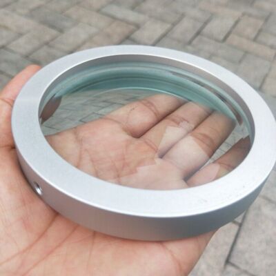 Professional Glass Lens+Aluminum frame Base For Spinning Top Spinner 114mm