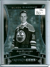 2016-17 Black Diamond Rookie Gems Pure Black #RGJP Jesse Puljujarvi RC /25