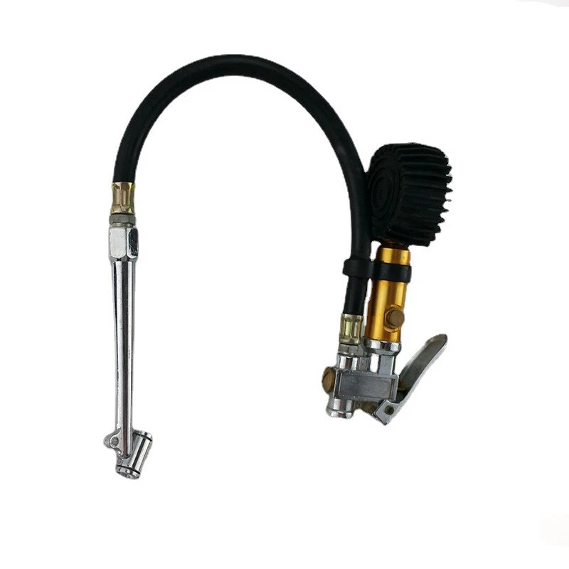 Pistola de presión de neumáticos de alta precisión para automóviles motocicletas con manguera flexible Foto 3 de 4