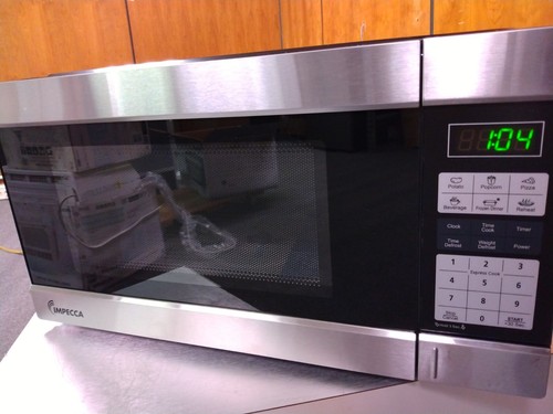 IMPECCA 1.1 Cubic Foot countertop digital Microwave Oven - Stainless Steel - 第 2/9 張圖片