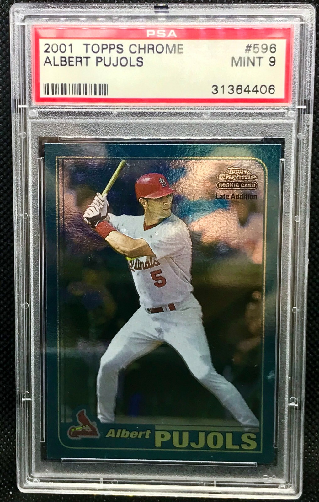 2001 Albert Pujols Rookie ⚾️ Topps Chrome #596 ⚾️ PSA 9 ⚾ Hall of Fame