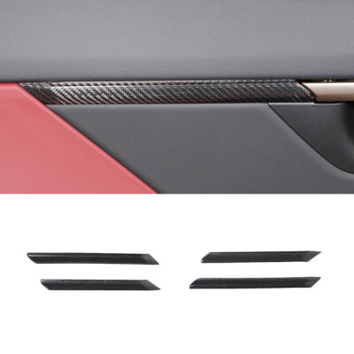 For BMW 5 Series G60 2024+ Dry Carbon Fiber Interior Door Panel Trim Cover Set