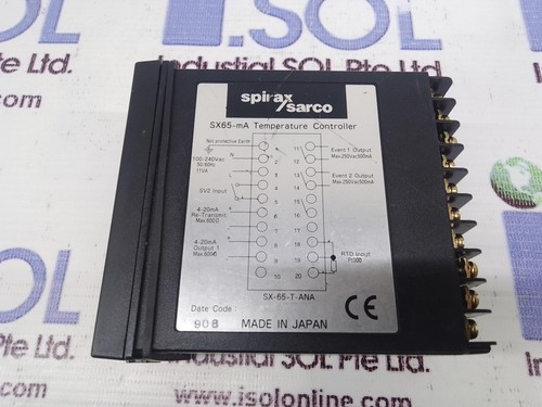 SpiraxSarco SX65-mA Temperature Controller SX-65-T-ANA Spirax Sarco SX-65 - Picture 6 of 13