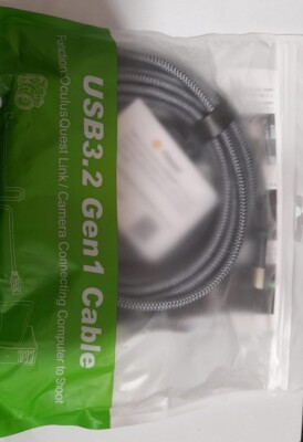Orzero  USB 3.2 Gen1 Cable 16ft Link Cable For Oculus Quest 2 / 1 Type-C to U...