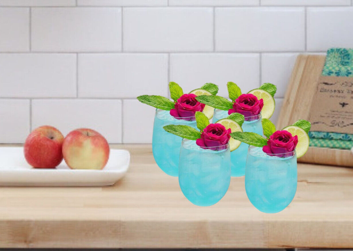 Stemless Unbreakable Crystal Clear Disposable Plastic Wine Glass 10 oz |  eBay