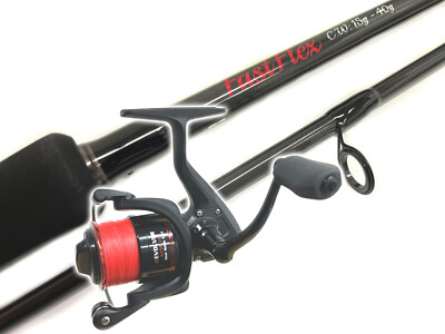 Spinning Lure fishing Rod and Reel Combo With Carbon 5+1  Bearings UK