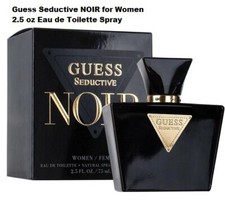 GUESS SEDUCTIVE NOIR by Guess 2.5 oz / 75 ml Eau de Toilette Spray NEW in Box