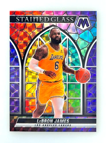 2021 Panini Mosaic RAINBOW Stained Glass Lebron James.