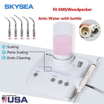 Dental Portable Ultrasonic Piezo Scaler W/ auto water supply fit EMS CE&FDA