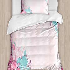 Blume Bettwäsche Set Blumenstrauß aus Hibiskus Kunst